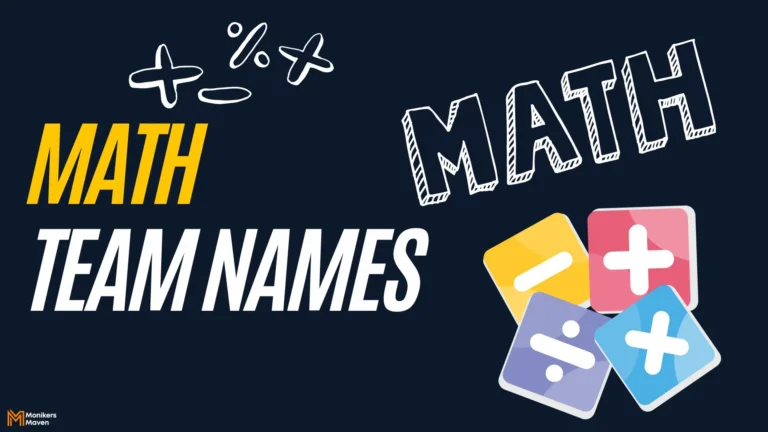 320+ Math Team Names